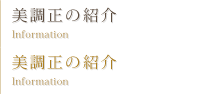 美調正のご紹介
